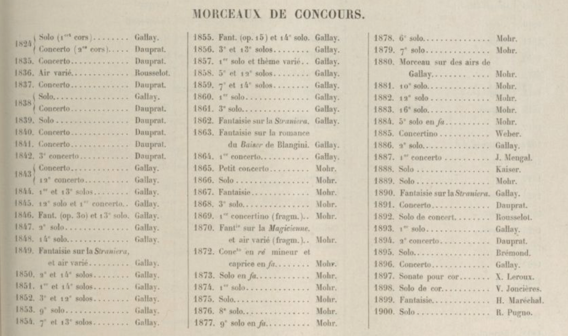 Cor simple from P. Constant